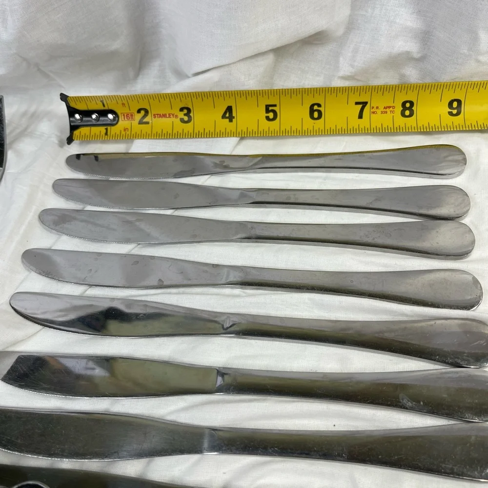 ⭐️Stainless Steel Cutlery Set 35 Pieces, 6 small spoons, 5 small forks